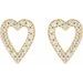 Accented Heart Earrings