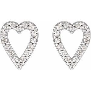 Accented Heart Earrings
