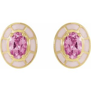 Solitaire Stud Earrings