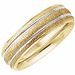 Grooved Band with Stone/Polish Finish