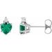 Accented Heart Earrings
