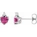 Accented Heart Earrings