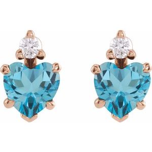 Accented Heart Earrings