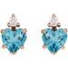 Accented Heart Earrings