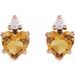 Accented Heart Earrings