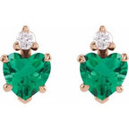 Accented Heart Earrings