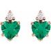 Accented Heart Earrings