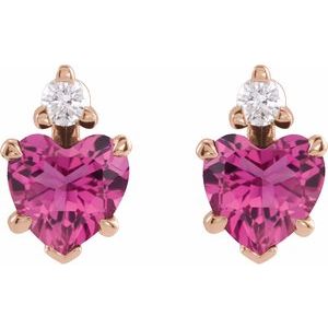 Accented Heart Earrings