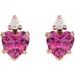 Accented Heart Earrings