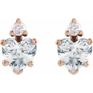 Accented Heart Earrings