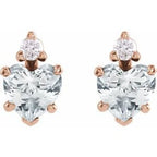 Accented Heart Earrings