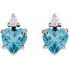 Accented Heart Earrings