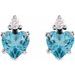 Accented Heart Earrings