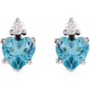 Accented Heart Earrings