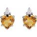 Accented Heart Earrings