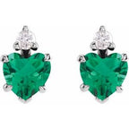 Accented Heart Earrings