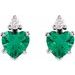 Accented Heart Earrings