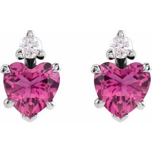 Accented Heart Earrings