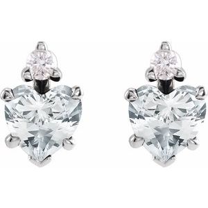 Accented Heart Earrings