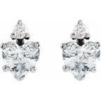 Accented Heart Earrings
