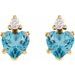 Accented Heart Earrings