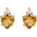 Accented Heart Earrings