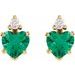 Accented Heart Earrings