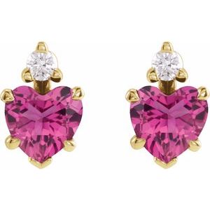 Accented Heart Earrings