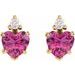 Accented Heart Earrings