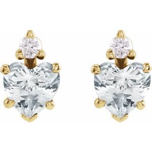 Accented Heart Earrings