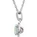Halo-Style Birthstone Necklace