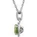 Halo-Style Birthstone Necklace
