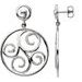 Accented Scroll Earrings