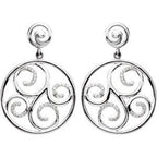 Accented Scroll Earrings