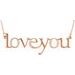 "Love You" Phrase Necklace or Center