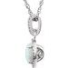Halo-Style Birthstone Necklace