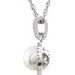 Halo-Style Birthstone Necklace