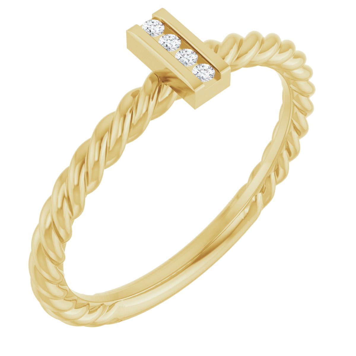 Accented Bar & Rope Ring