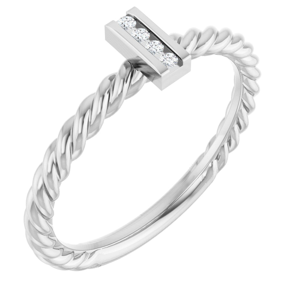 Accented Bar & Rope Ring