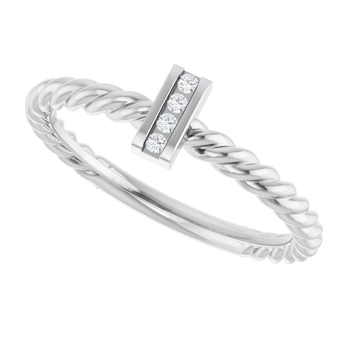 Accented Bar & Rope Ring