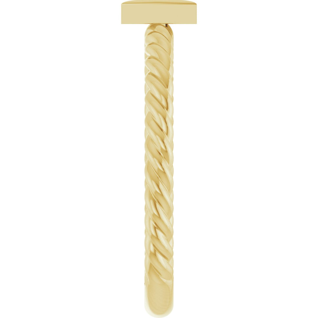 Accented Bar & Rope Ring