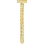 Accented Bar & Rope Ring