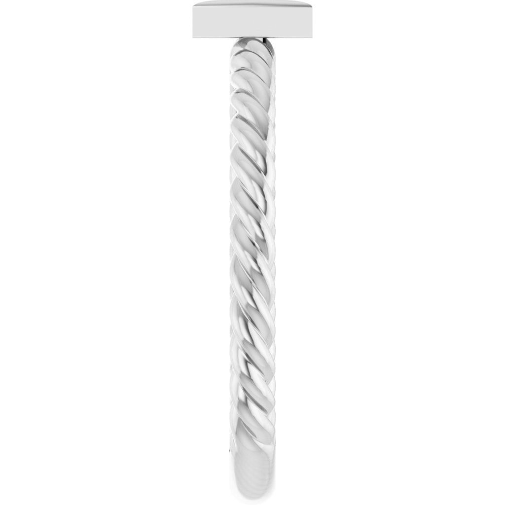 Accented Bar & Rope Ring