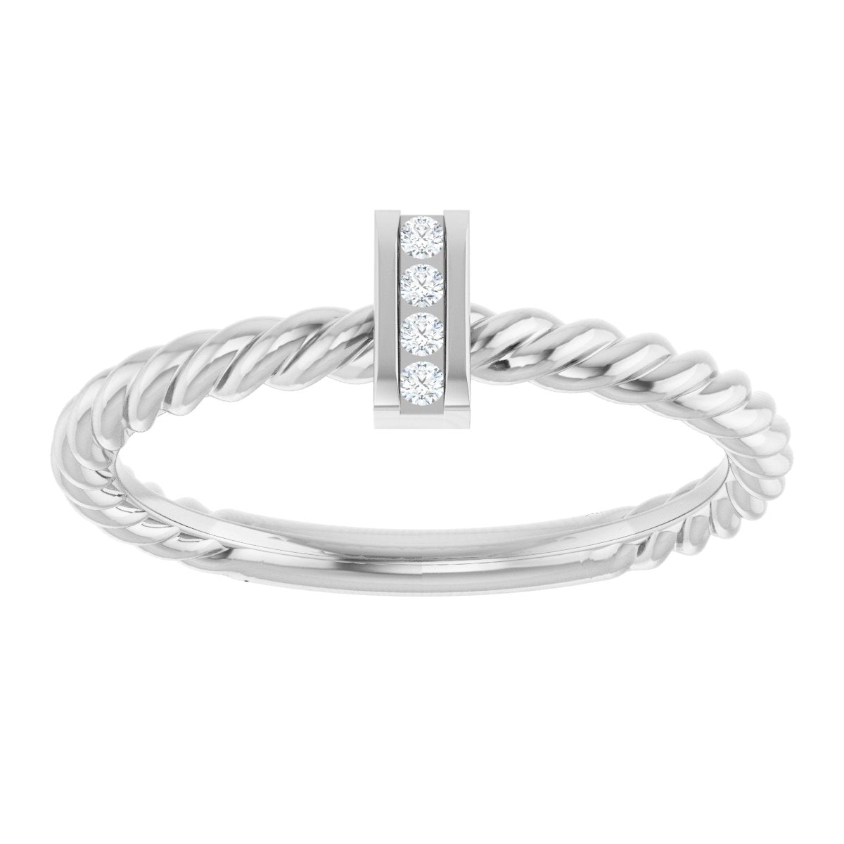 Accented Bar & Rope Ring