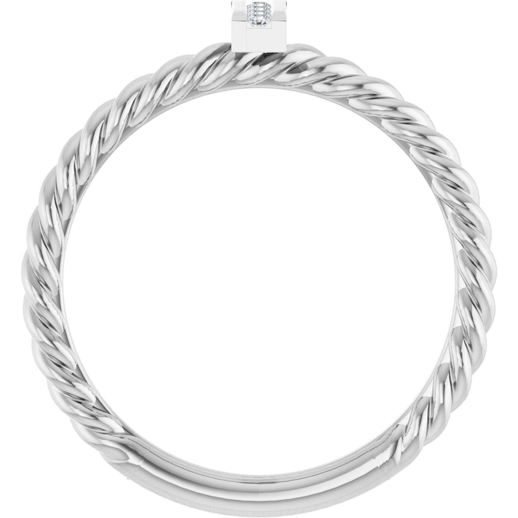 Accented Bar & Rope Ring