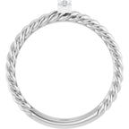 Accented Bar & Rope Ring