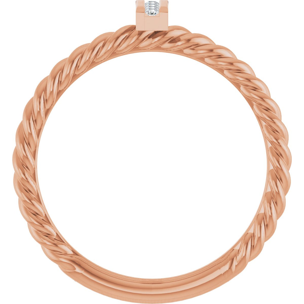 Accented Bar & Rope Ring