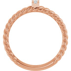 Accented Bar & Rope Ring