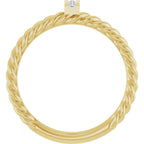 Accented Bar & Rope Ring