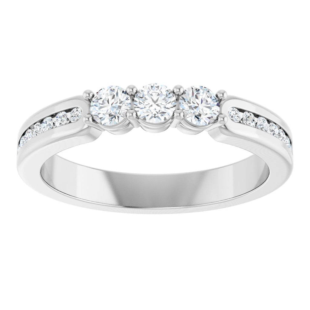Three-Stone Anniversary Band